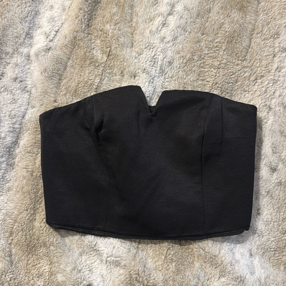 Satin effect bustier top Top Shop